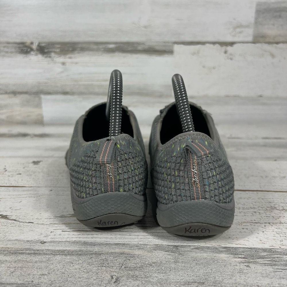 Skechers Womens Relaxed Fit Memory Foam Gray Aqua Slip On Shoe US‎ 8 - Picture 3 of 8